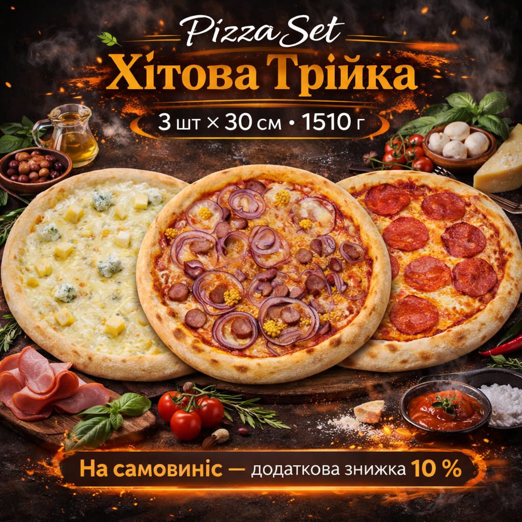 Pizza Set Хітова Трійка — Sushi UA